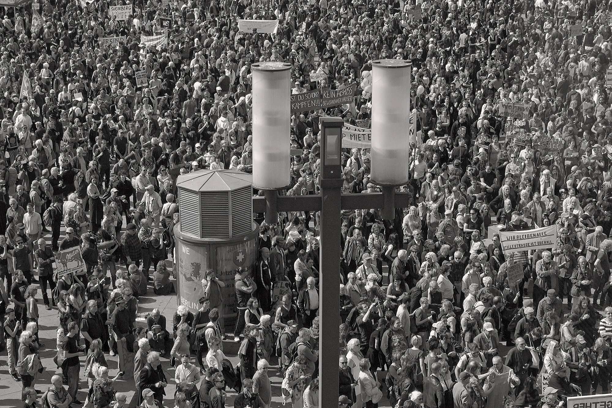 Christoph Radke, Berlin, Alexanderplatz, Mieterdemonstration, 2019